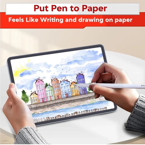 ZOEGAA‎ 2-pack iPad Pro 12.9 Paper Screen Protector Matte Film PET Film NWT - Picture 4 of 8